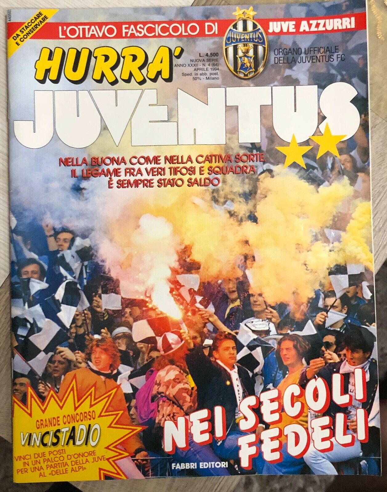 Hurr? Juventus n. 4/1994 di Juventus F.c.,  1994,  Fabbri Editori