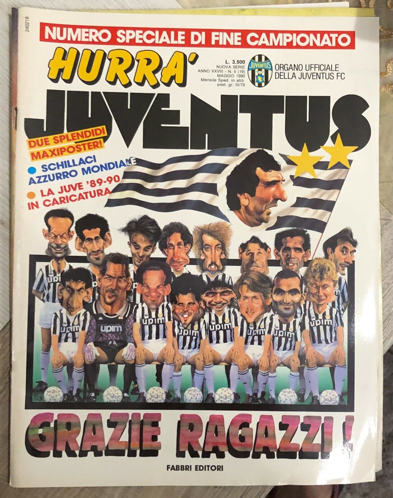 Hurr? Juventus n. 5/1990 di Juventus F.c.,  1990,  Fabbri Editori