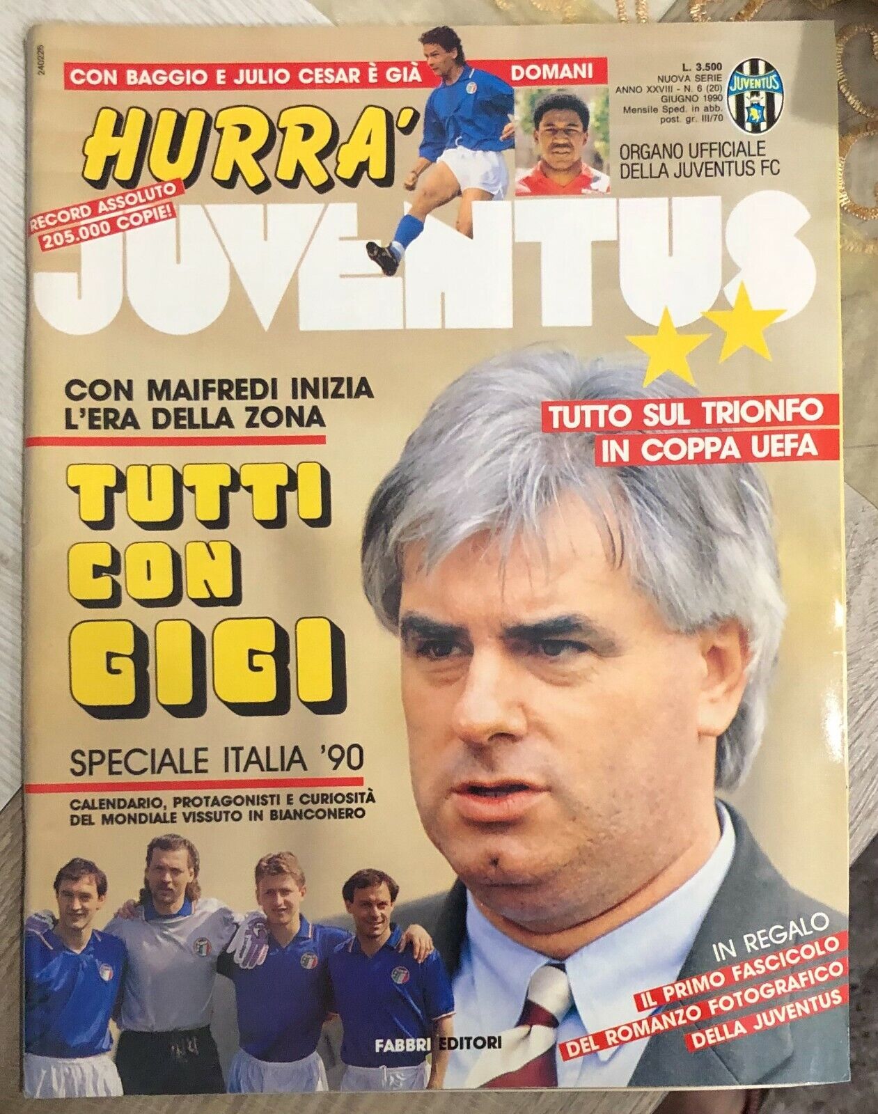 Hurr? Juventus n. 6/1990 di Juventus F.c.,  1990,  Fabbri Editori