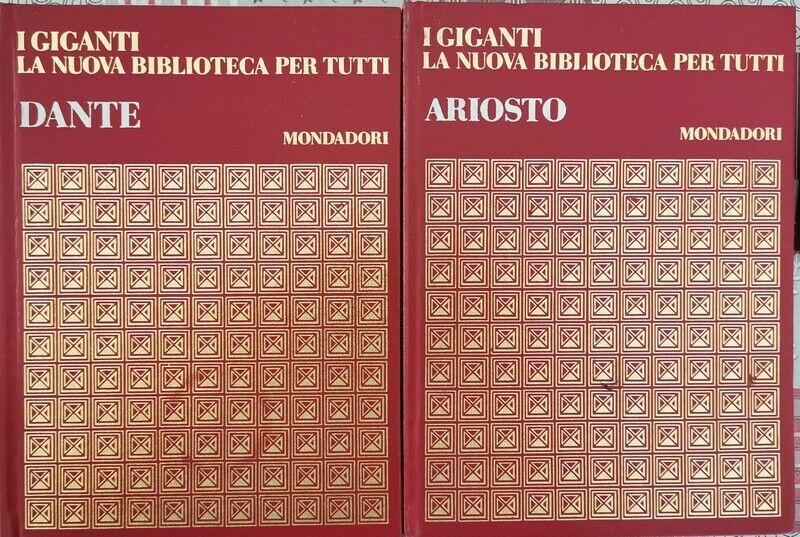 I giganti: Ariosto e Dante, 1968,  Mondadori  - ER