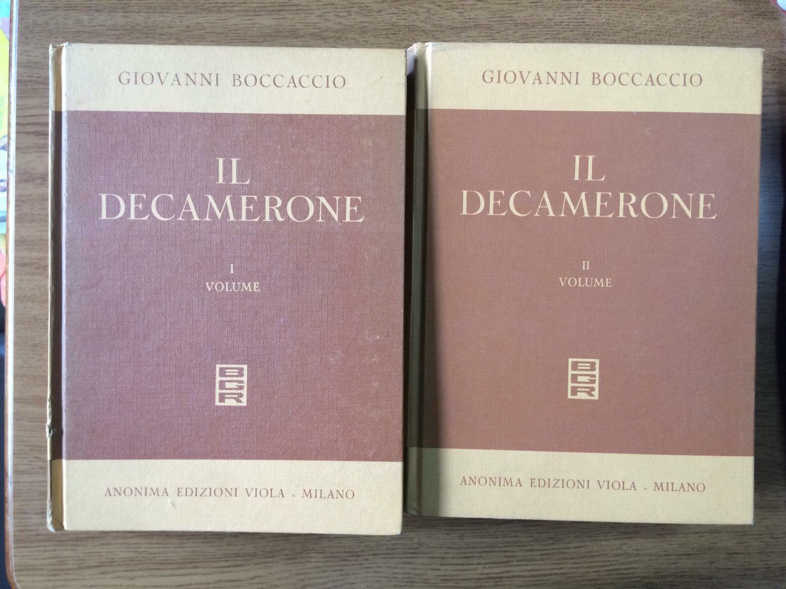 Il decamerone Vol. I e II - G. Boccaccio - Anonima edizioni viola - 1953 - AR