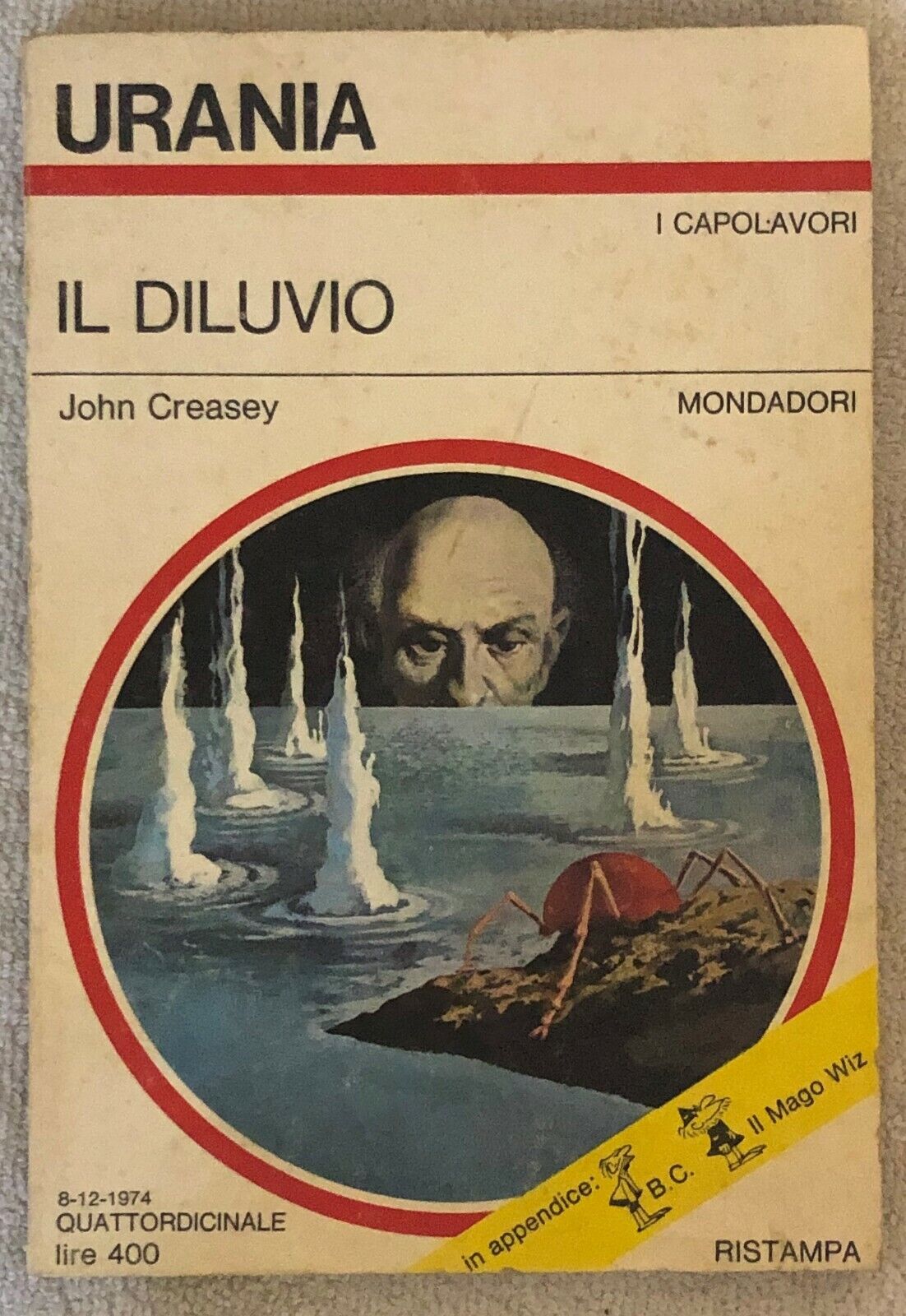 Il diluvio di John Creasey,  1974,  Mondadori
