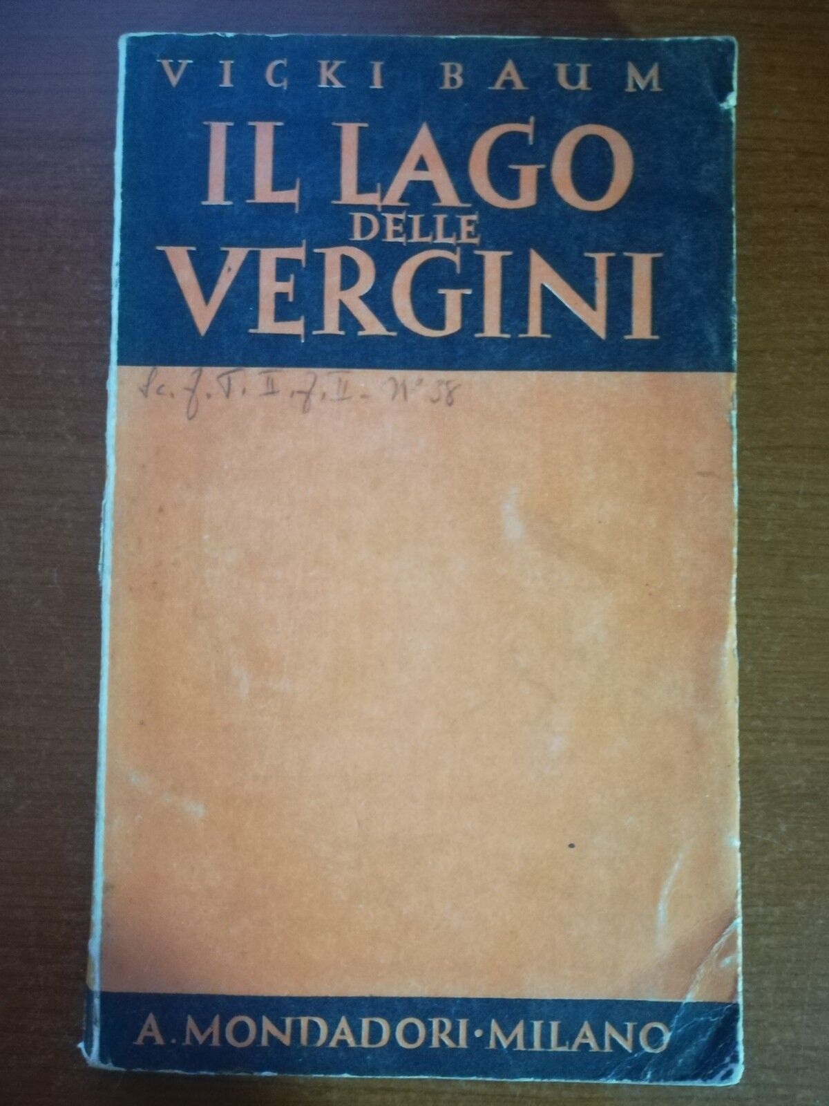 Il lago delle vergini - Vicki Baum - Mondadori - 1937 - M