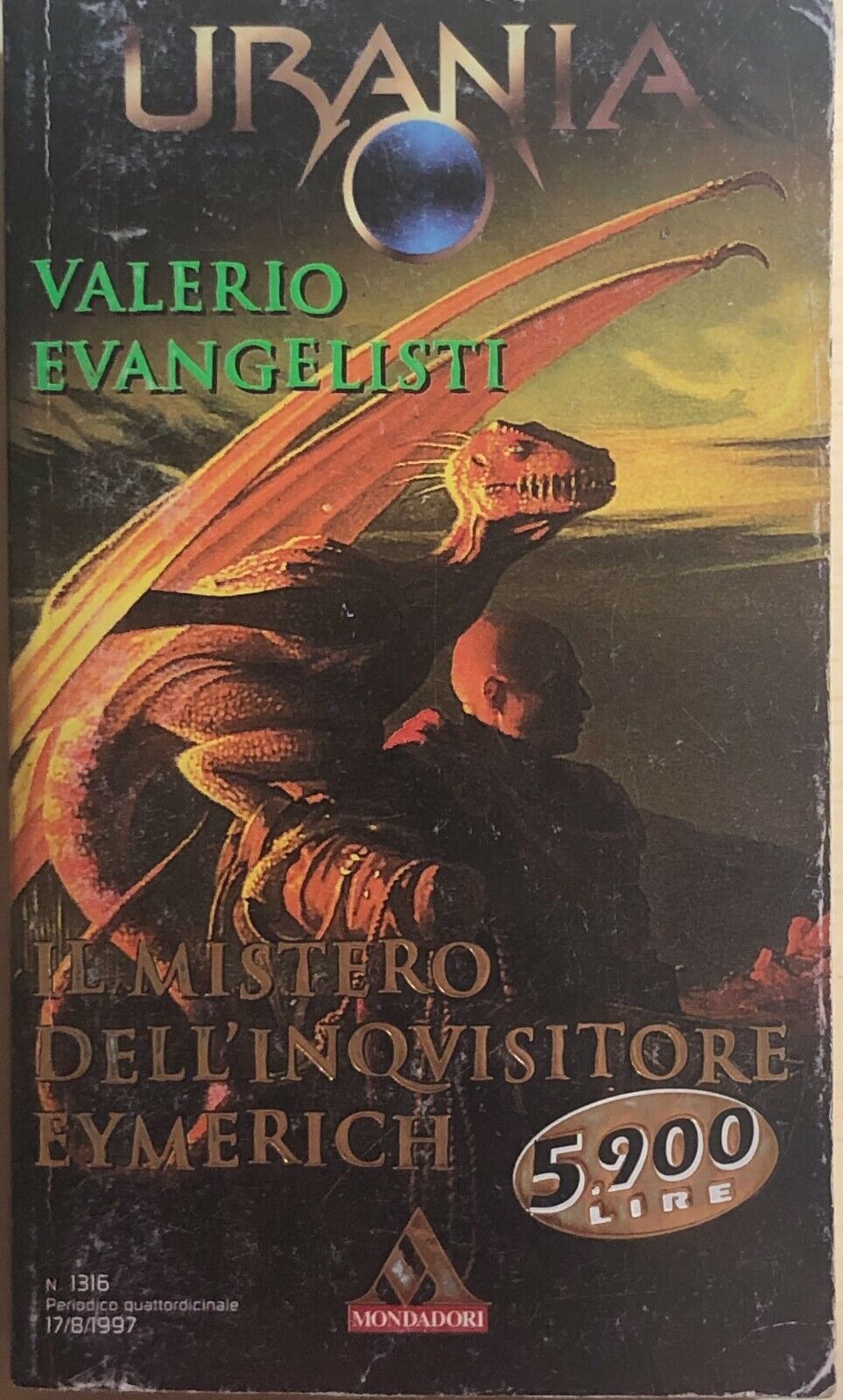 Il mistero delL'inquisitore Eymerich di Valerio Evangelisti, 1997, Arnoldo Monda