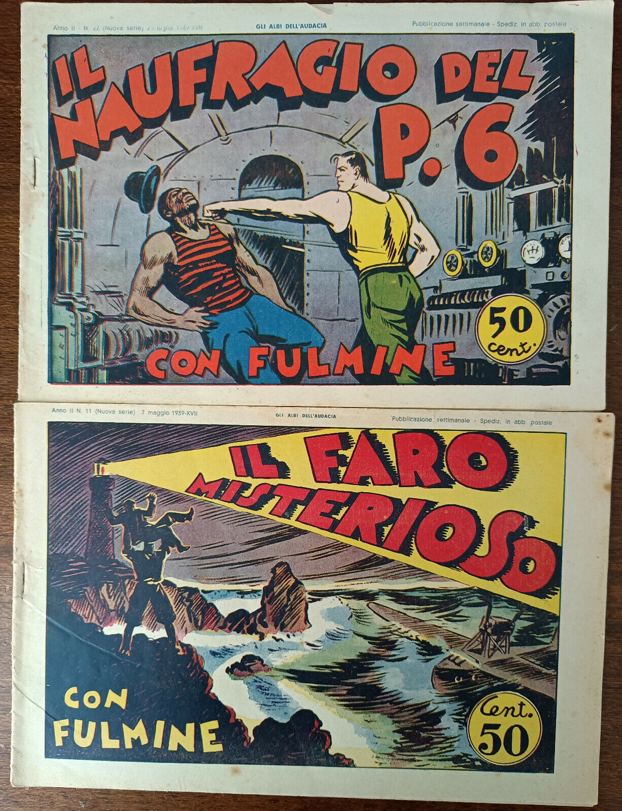 Il naufragio del P.6; Il faro misterioso - AA. VV. - EE.VV., 1939 - A