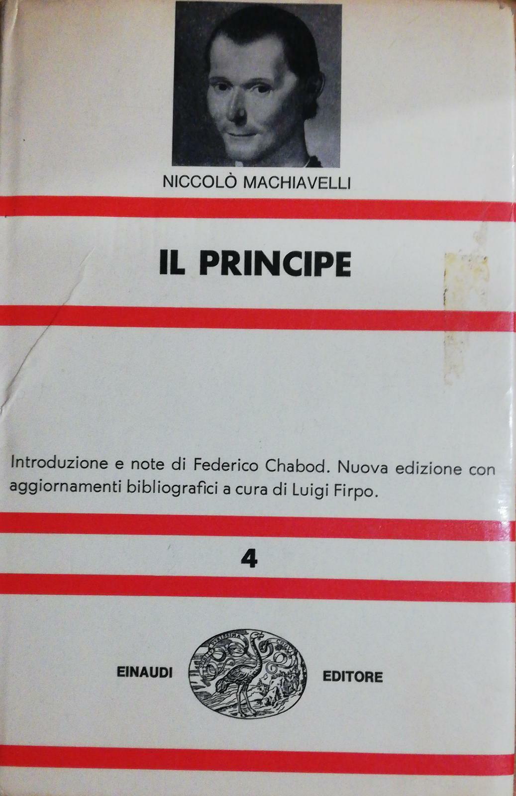 Il principe di Niccol? Machiavelli, 1968, Einaudi -D