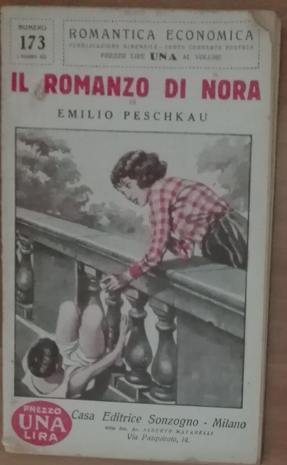 Il romanzo di Nora - Emilio Peschkau - Sonzogno,1931 - A