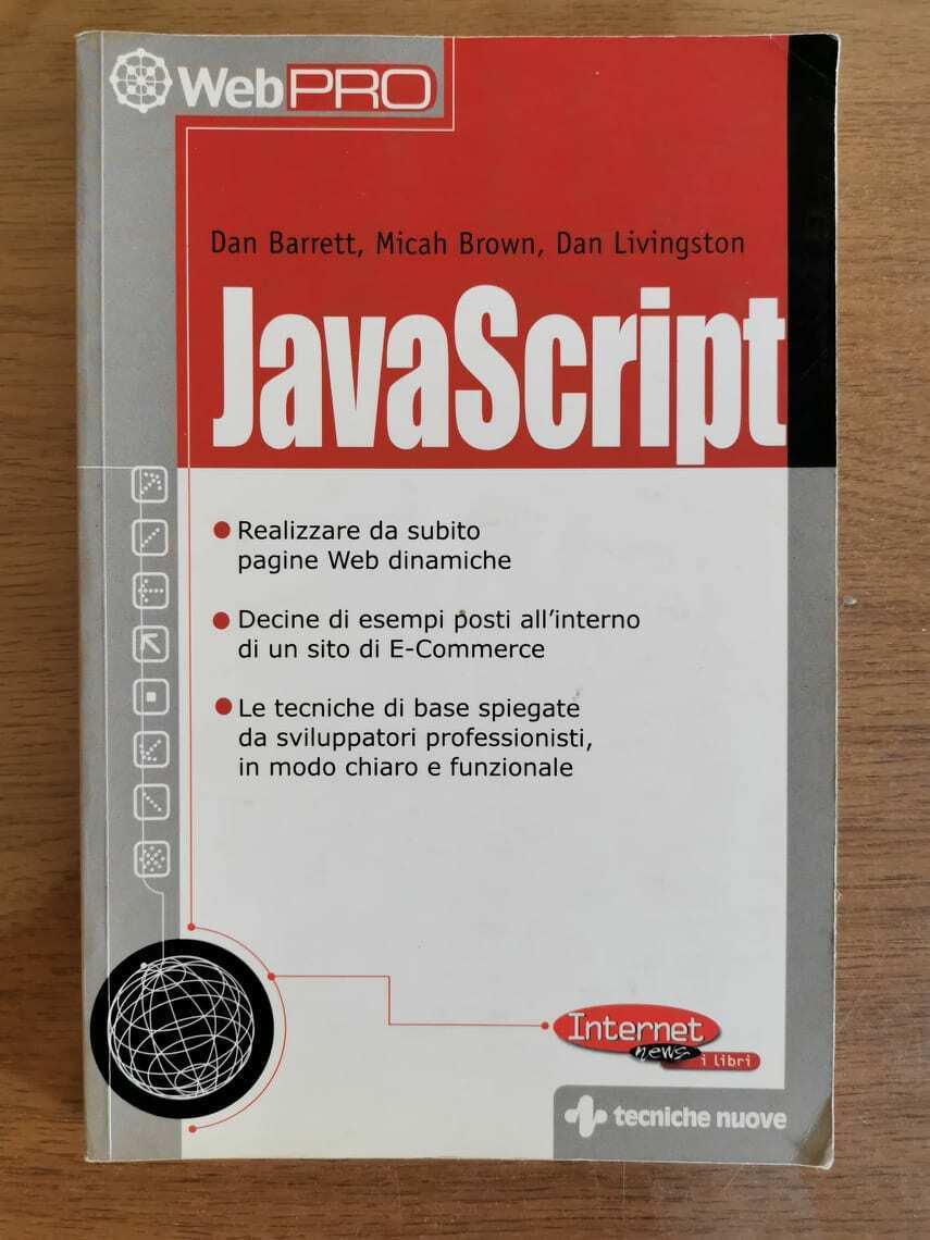 Javascript senza CD-ROM - AA. VV. - Tecniche nuove - 2000 -  AR
