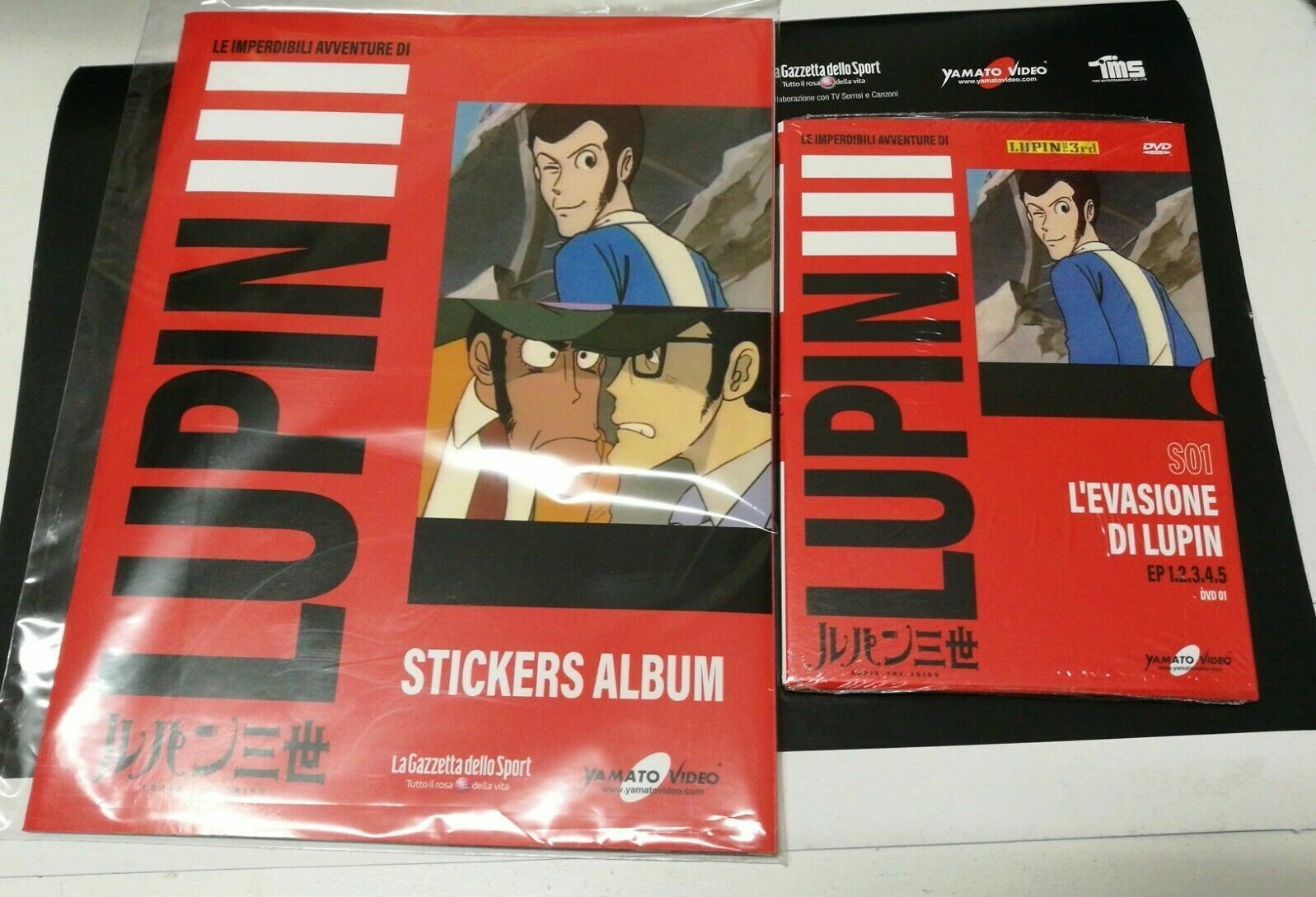 LUPIN III 1^ Uscita Dvd Stikers Album - L'evasione di Lupin