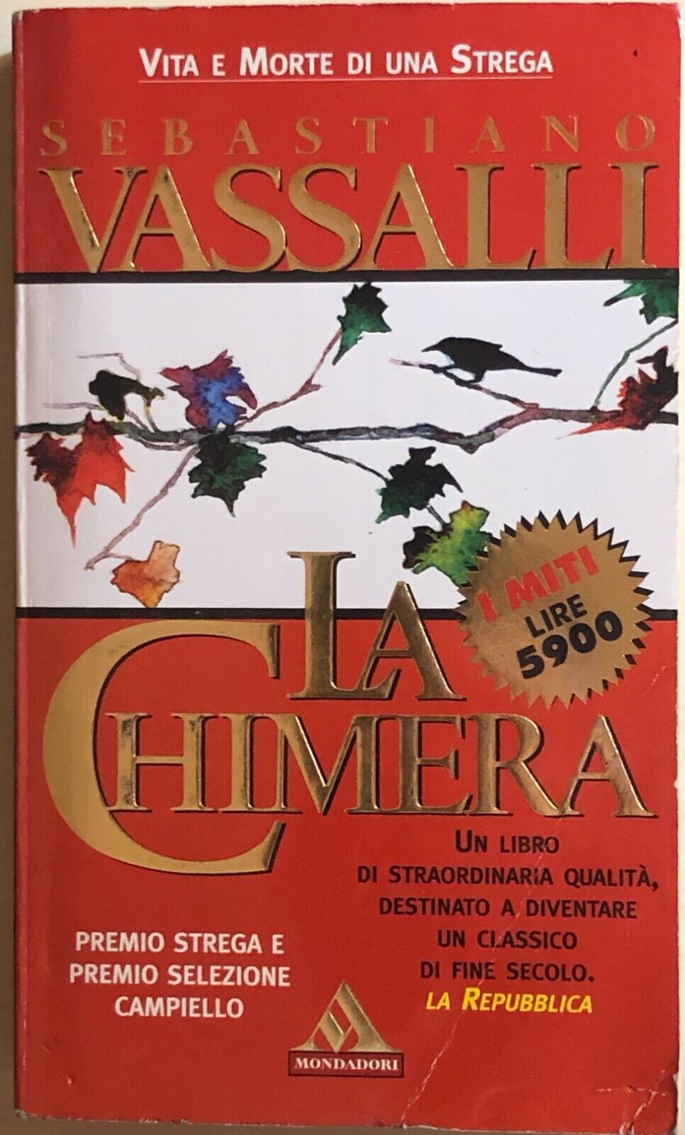 La chimera di Sebastiano Vassalli, 1996, Mondadori