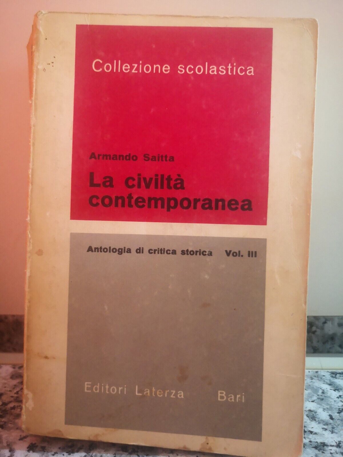   La civilt? contemporanea  di Armando Saitta,  1967,  Laterza -f