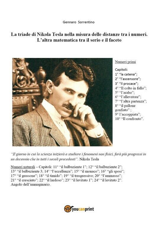 La triade di Nikola Tesla nella misura delle distanze tra i numeri  di Gennaro S