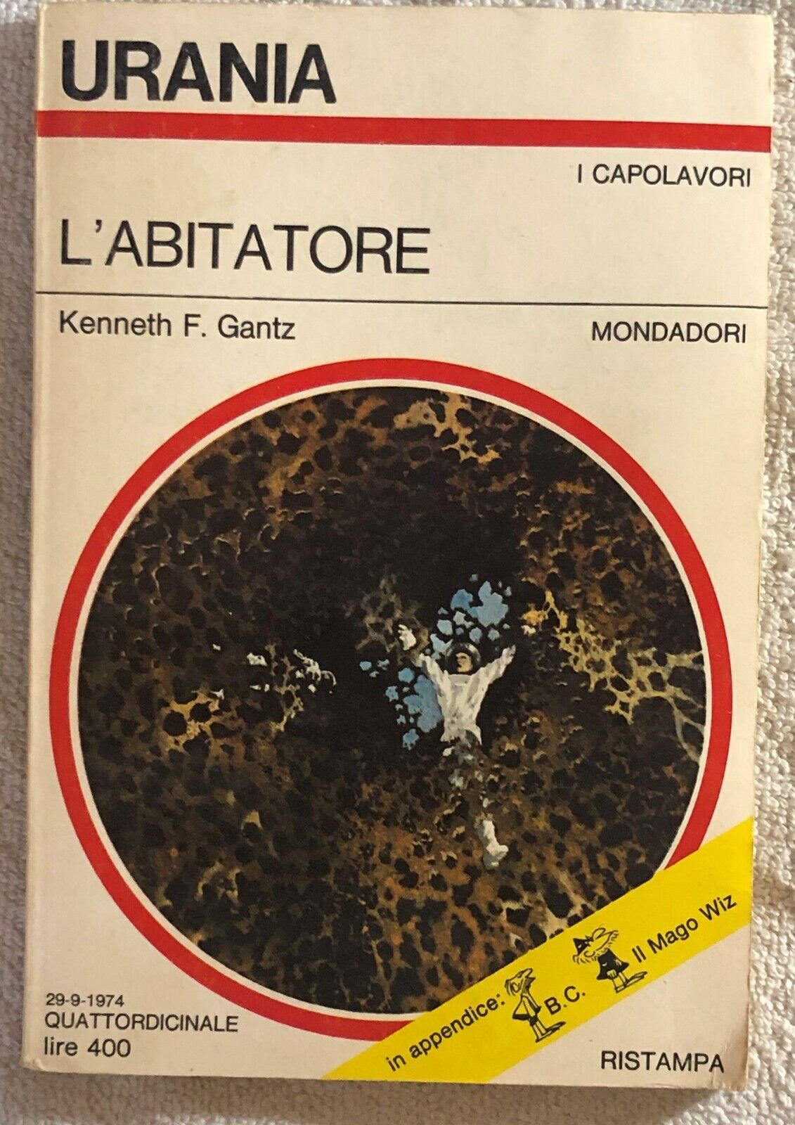 L'abitatore di Kenneth F. Gantz,  1974,  Mondadori