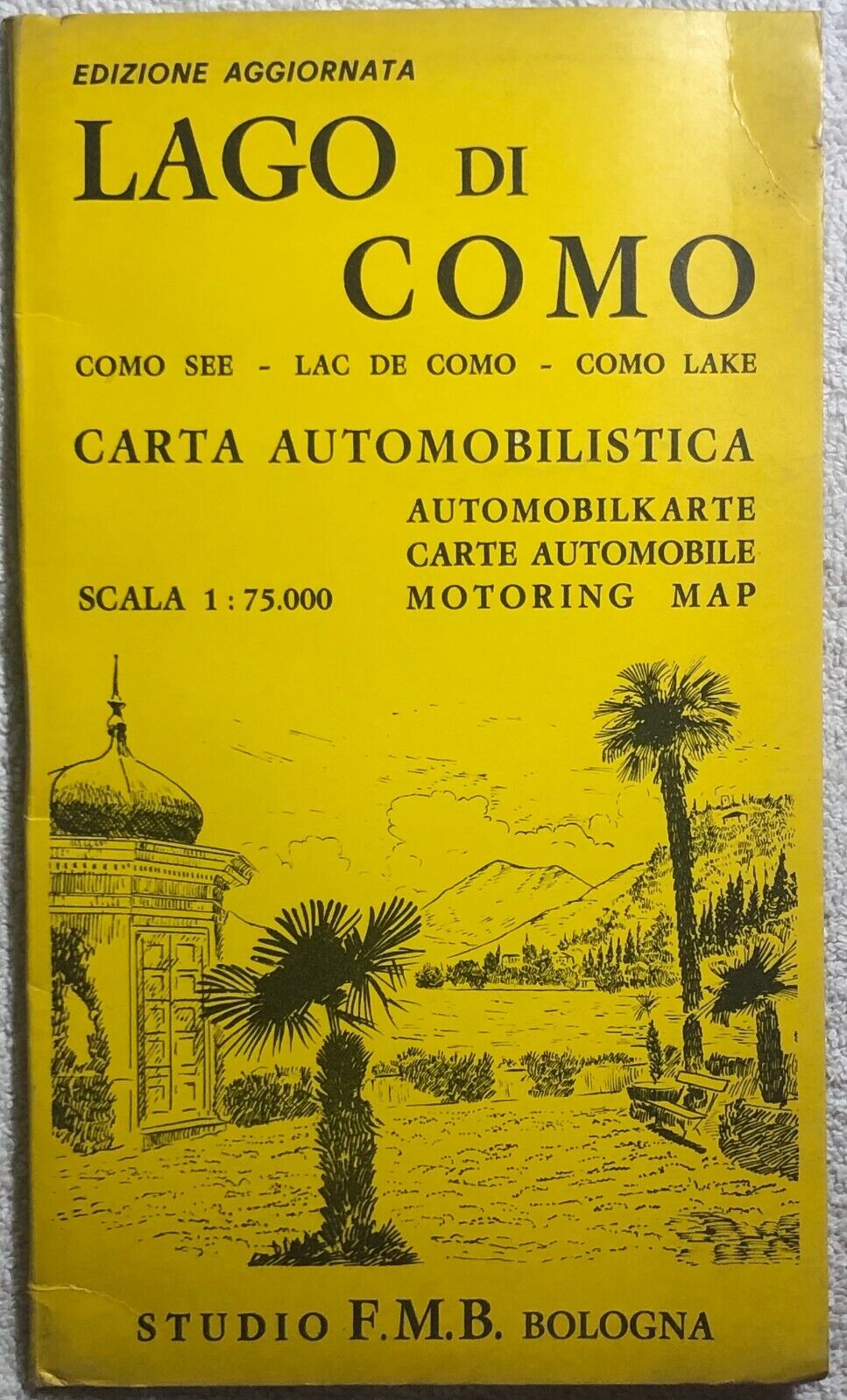 Lago di Como Carta automobilistica di Aa.vv.,  1970,  Studio F.m.b.