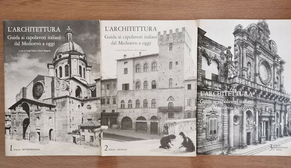 L'architettura 1, 2 e 3 - Vacchi/Degrassi - Mondadori - 1972 - AR
