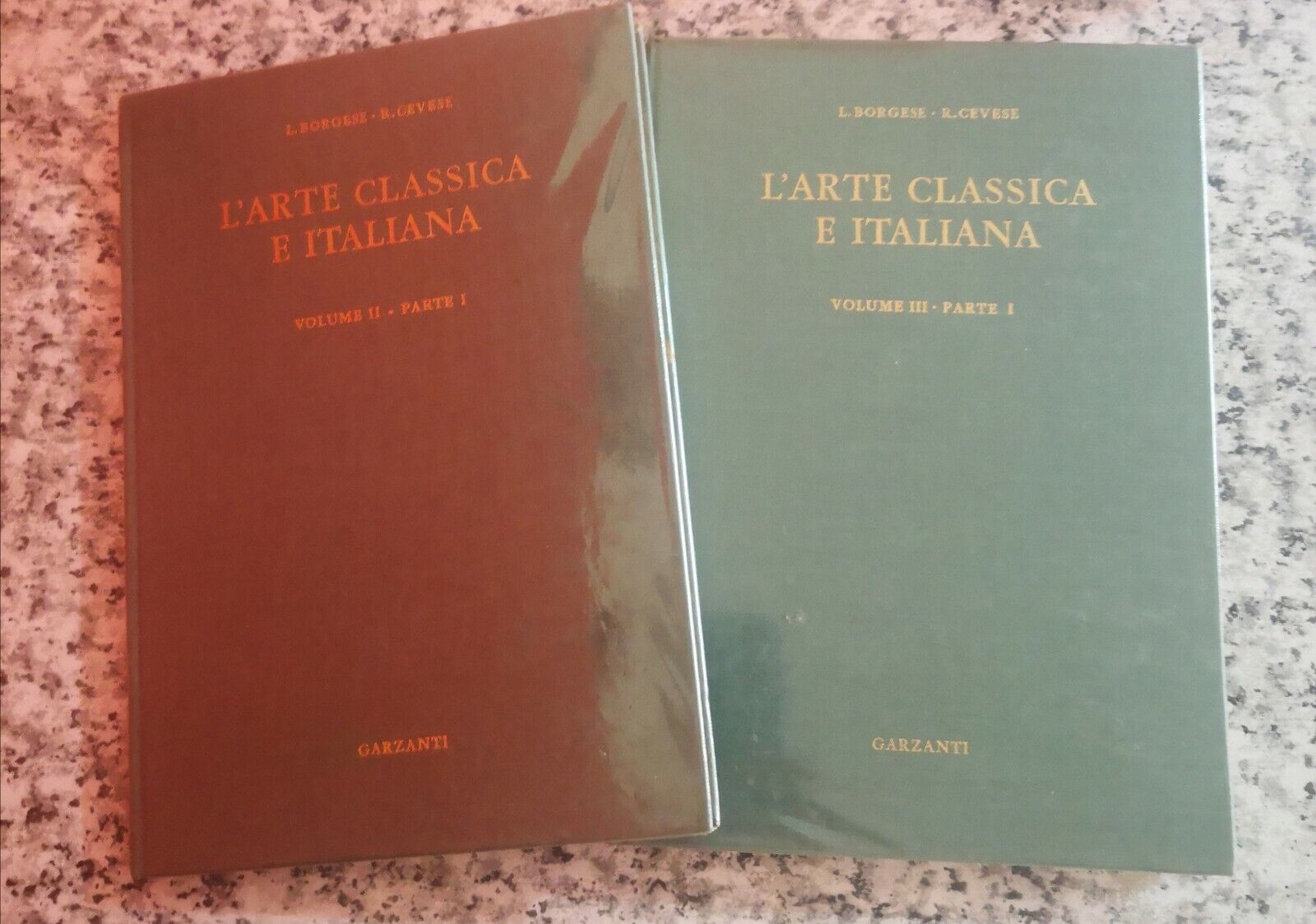 L'arte classica e Italiana, vol 3 parte 1 e vol 2 parte 1 di Borgese E Cevese -F