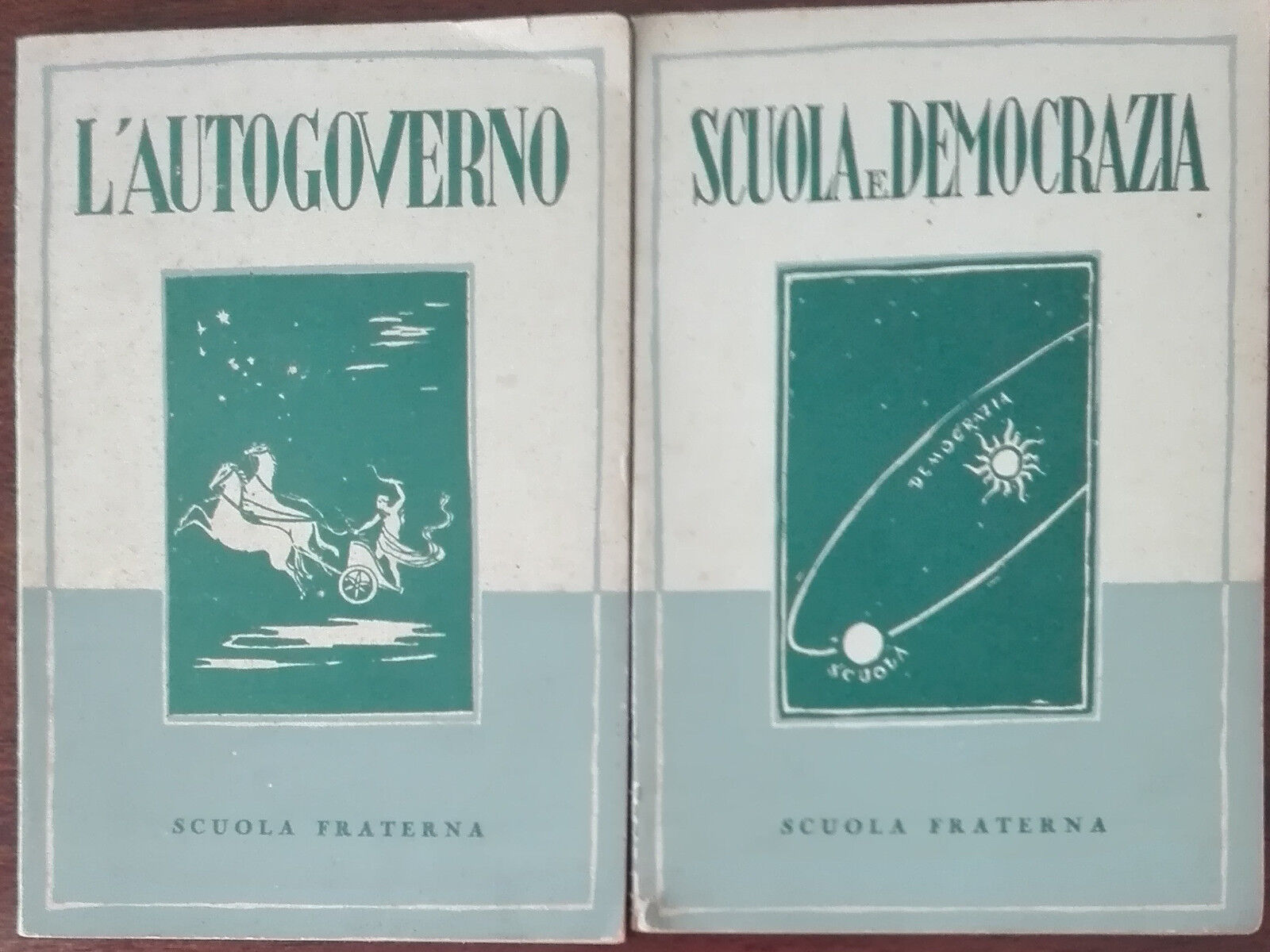 L'autogoverno; Scuola e democrazia - A. M. - La scuola,1948 - A