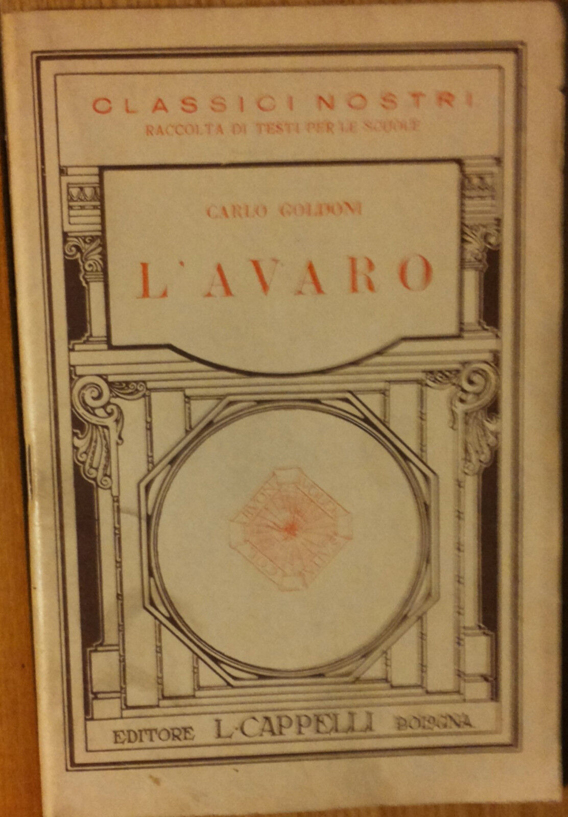 L'avaro - Goldoni - Licino Cappelli Editore,1934 - R