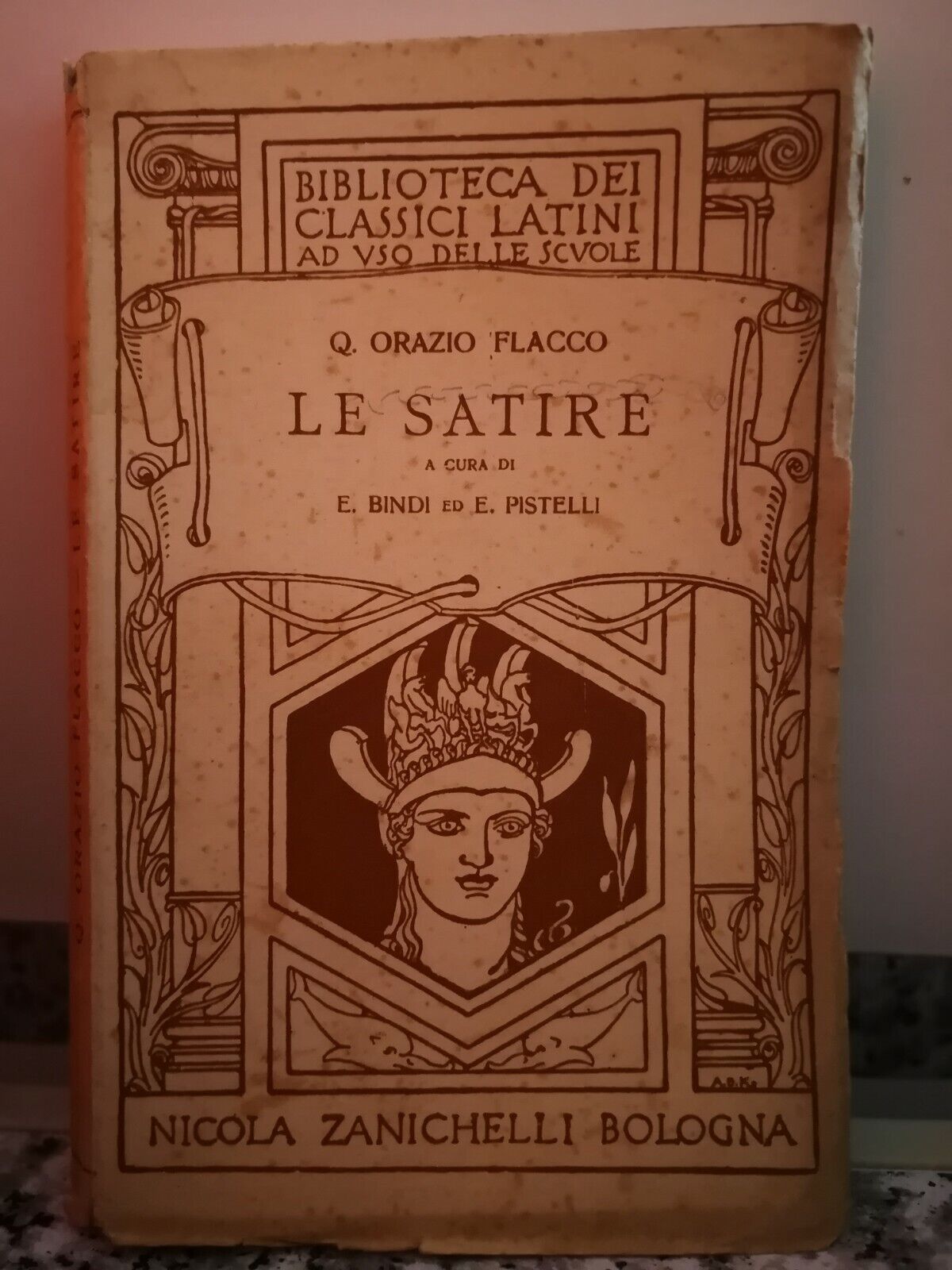 Le Satire 15?ed ( quinto Orazio flacco)  di Enrico Bindi,  1946,  Zanichelli-F