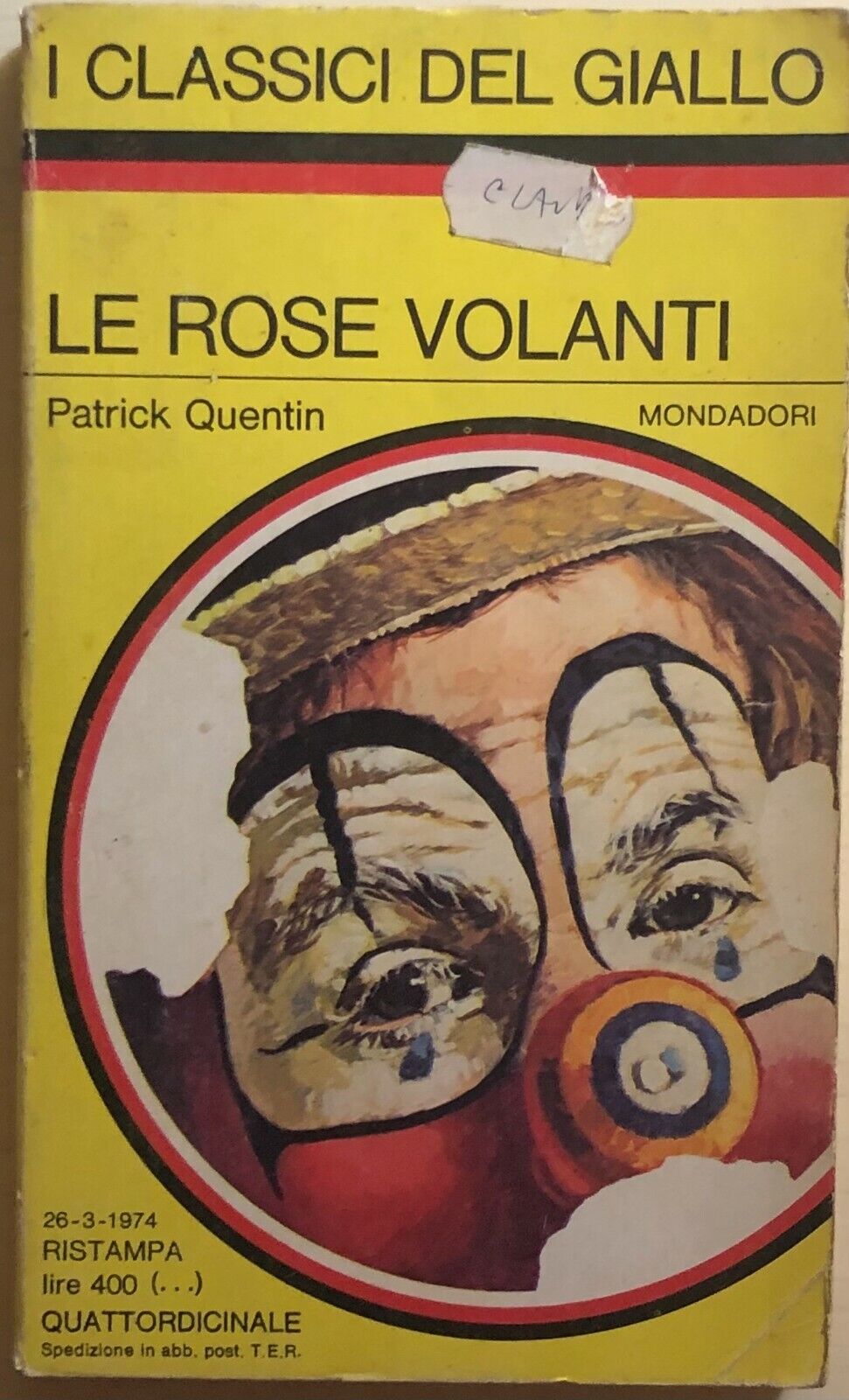 Le rose volanti di Patrick Quentin, 1974, Mondadori