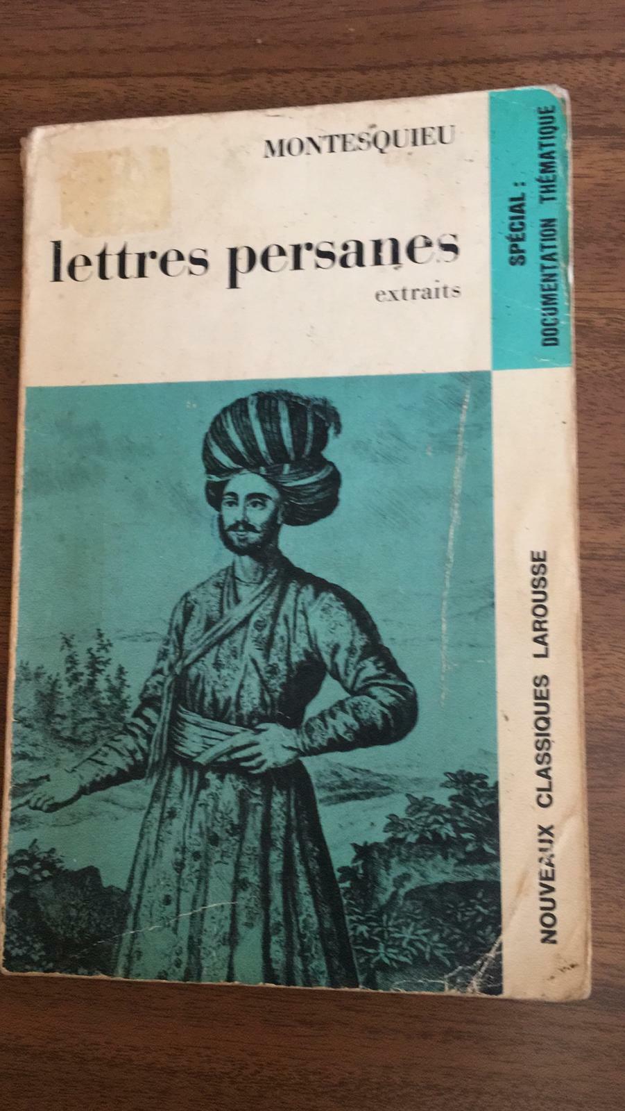 Lettres persanes extraits Charles Louis De S?condat Montesquieu, 1966 - P