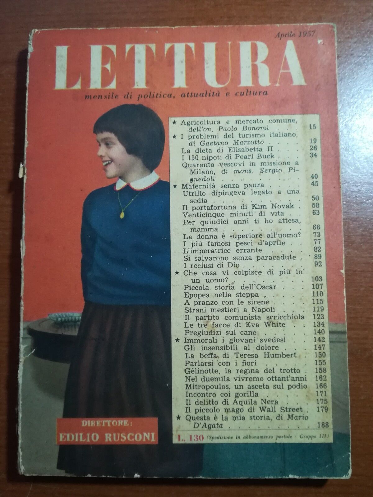 Lettura - AA.VV. - Rusconi - 1957 - M