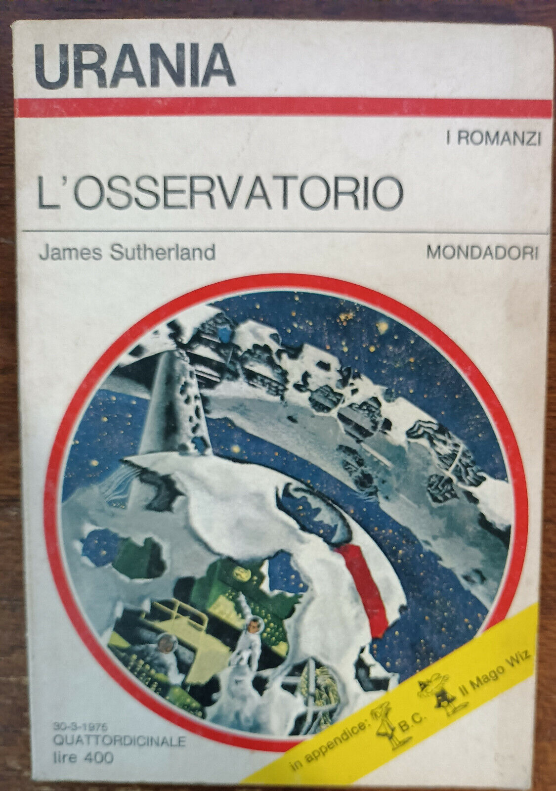 L'osservatorio - James Sutherland - Mondadori, 1974 - A