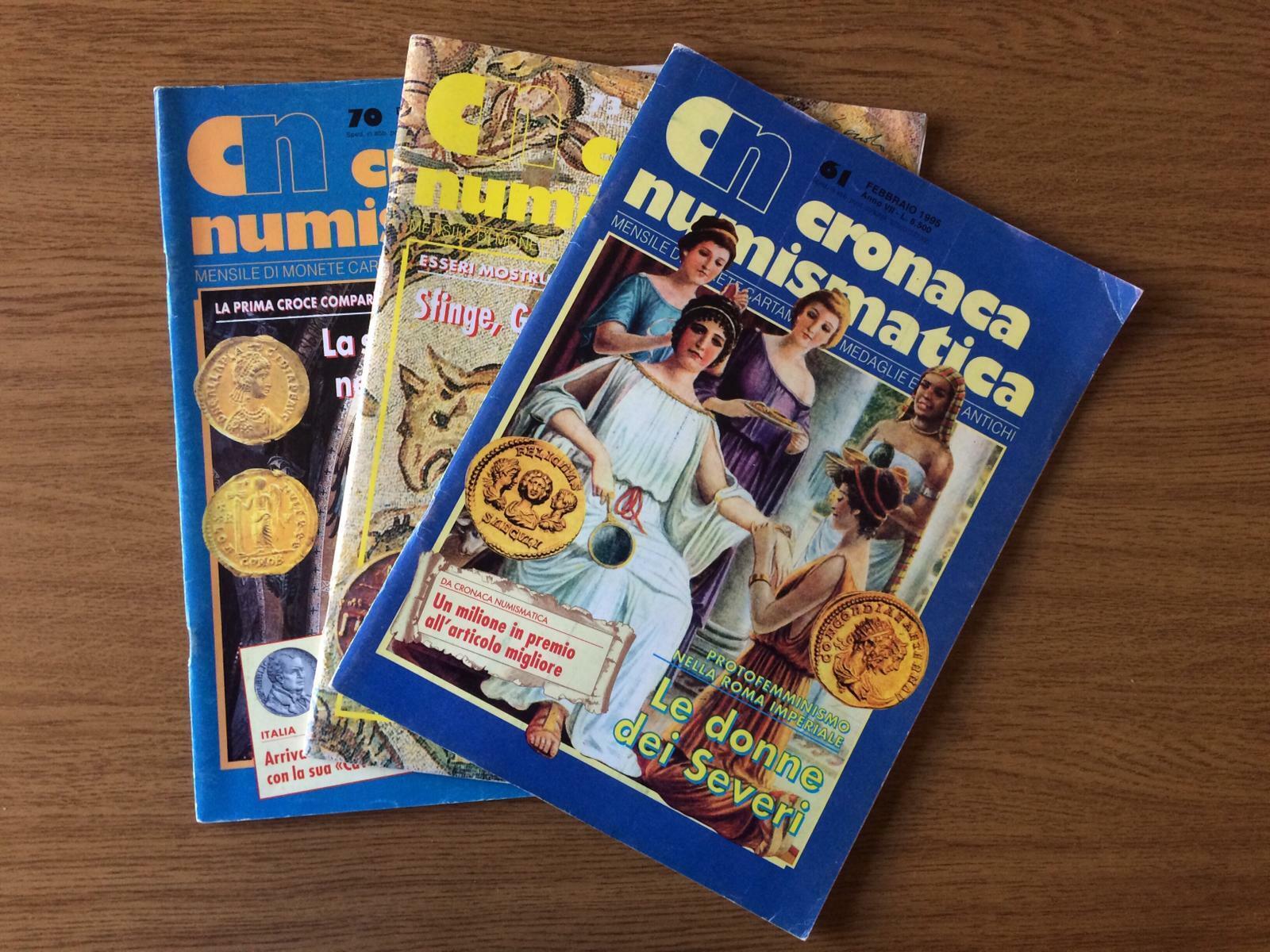 Lotto 3 riviste Cronaca numismatica - Edito s.r.l. - 1995-1996 - AR