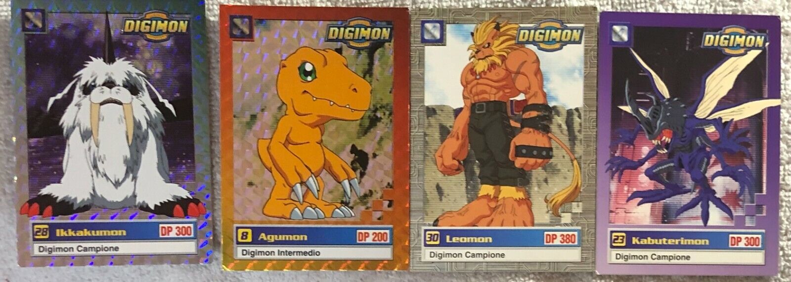 Lotto 5 card Digimon di Aa.vv.,  1999,  Toei Animation
