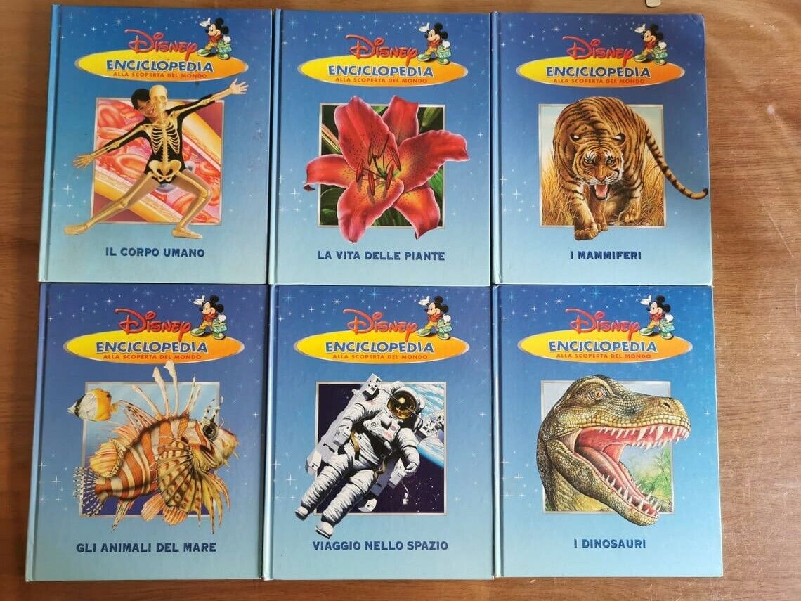 Lotto 6 libri Enciclopedia Disney - AA. VV. - DeAgostini - 2001 - AR