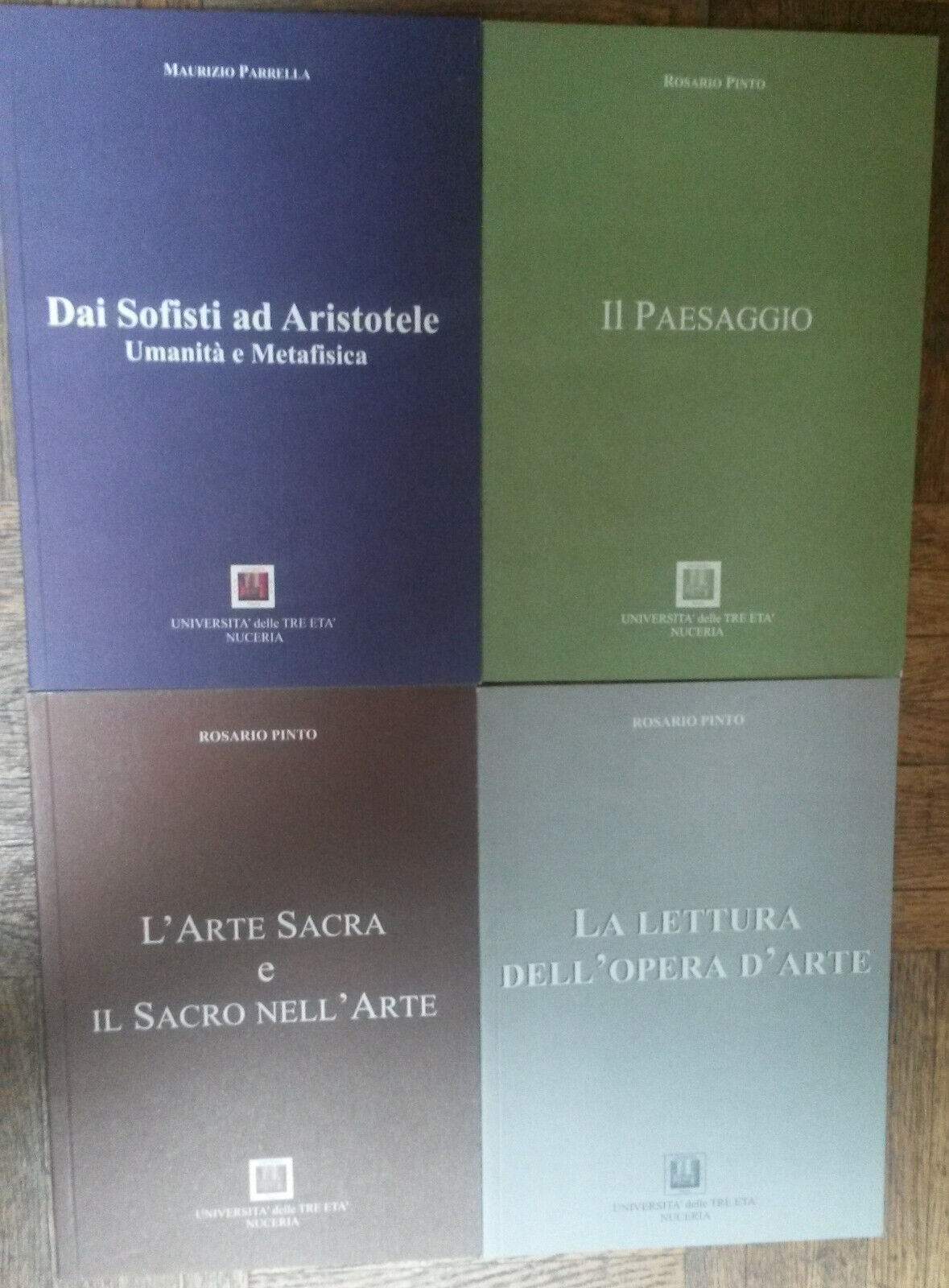 Lotto UTE-NUCERIA di4 libri-Rosario Pinto,Maurizio Parrella-Diaconia,Print Art-R