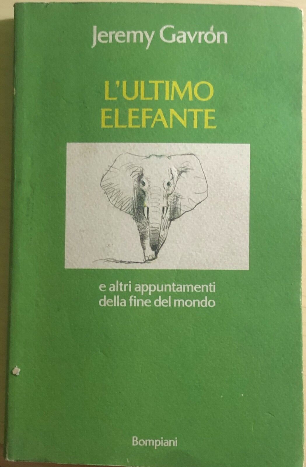 L'ultimo elefante di Jeremy Gavron,  1993,  Bompiani