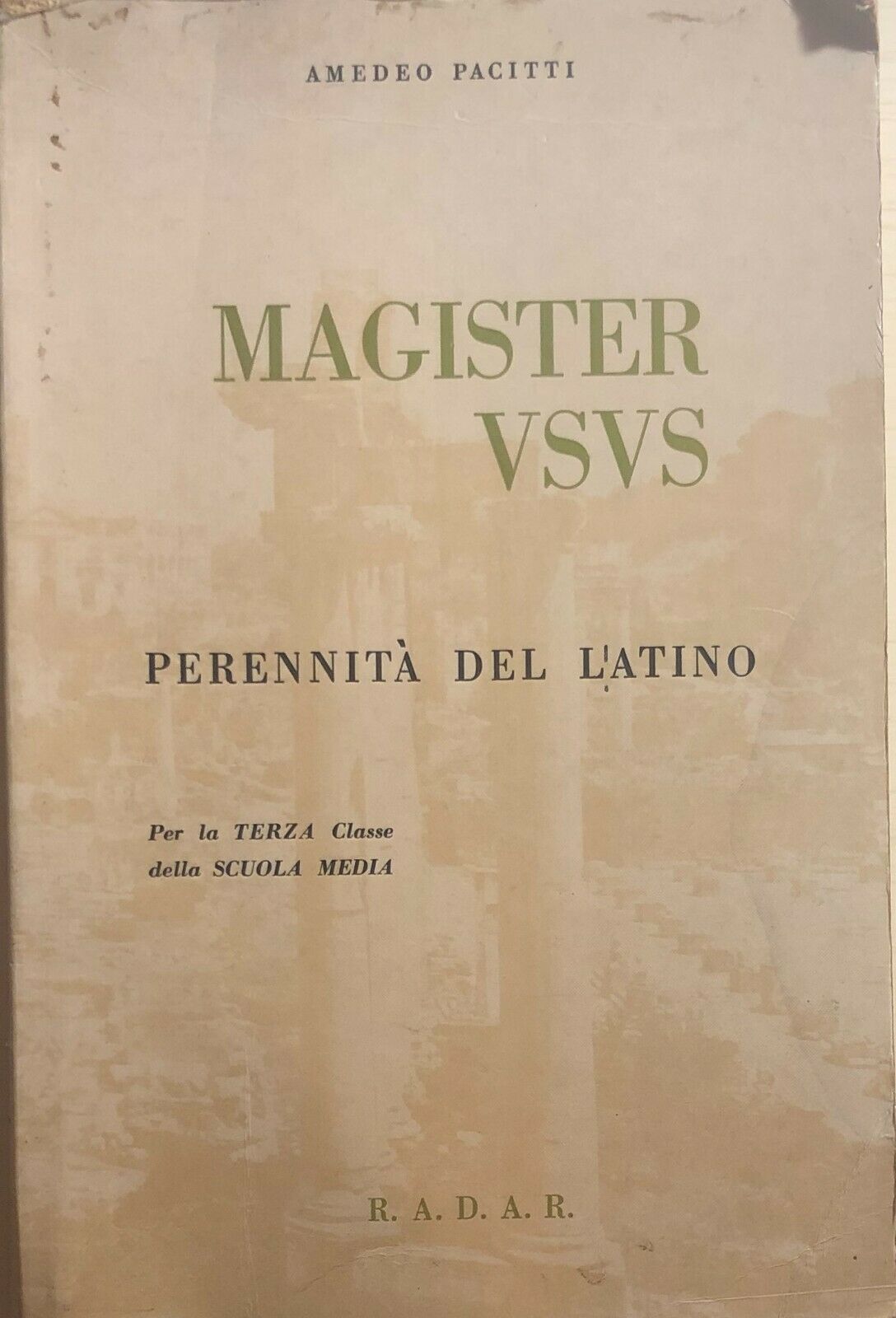 Magister vsvs di Amedeo Pacitti, 1965, Radar
