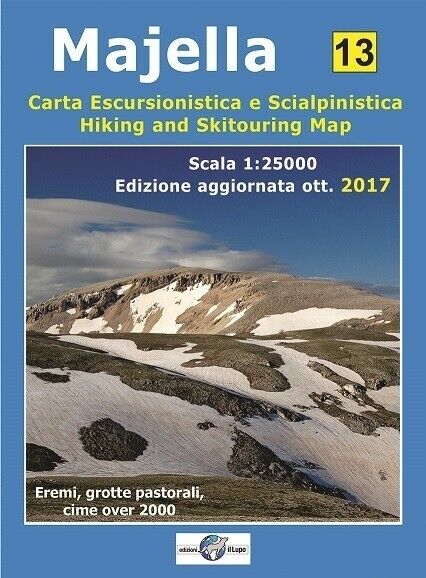 Majella. Carta escursionistica e scialpinistica 1:25.000 di Aa.vv., 2017, Edi