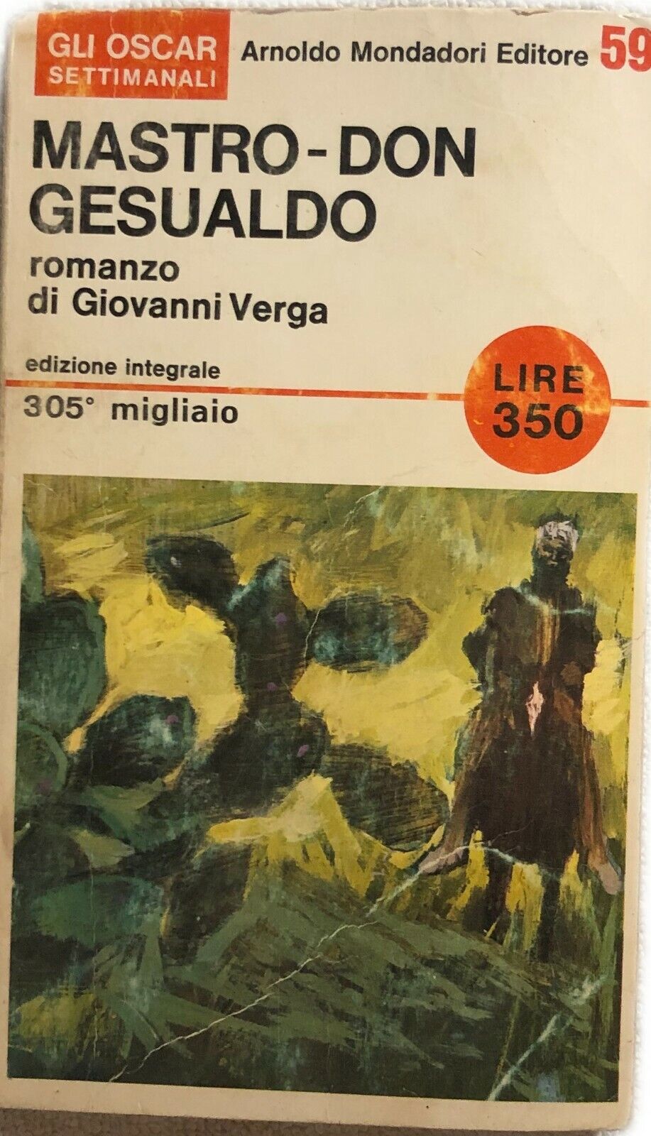Mastro-Don Gesualdo di Giovanni Verga,  1966,  Arnoldo Mondadori Editore