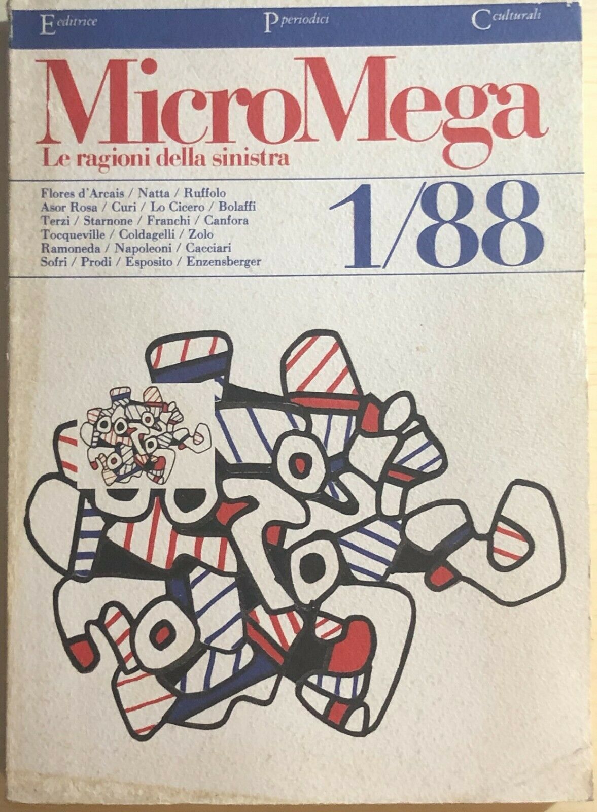 Micromega 1/1988, Le ragioni della sinistra di Aa.vv., 1988, Micromega