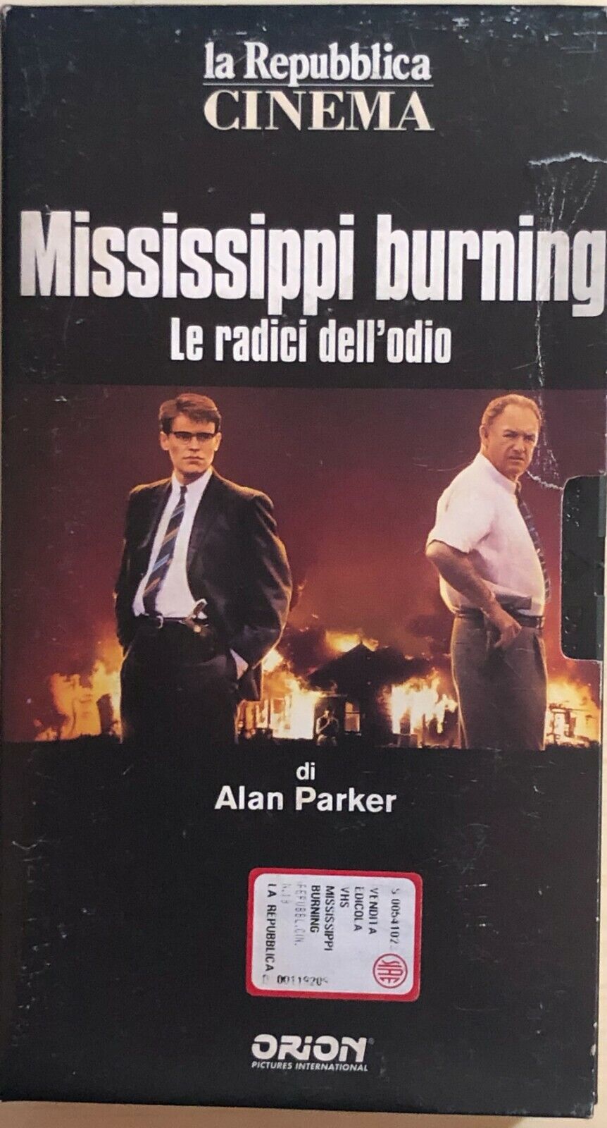 Mississippi burning, Le radici delL'odio VHS di Alan Parker,1991, Orion Pictures