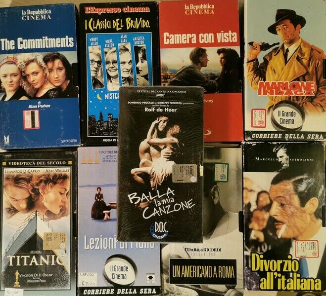 NOVE GRANDI CLASSICI DEL CINEMA IN VHS