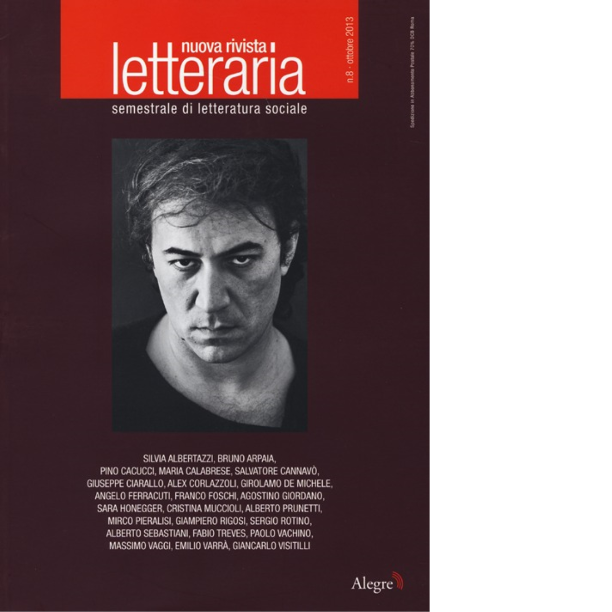 NUOVA RIVISTA LETTERARIA (2013) VOL. 8 di AA.VV. - edizioni alegre, 2013