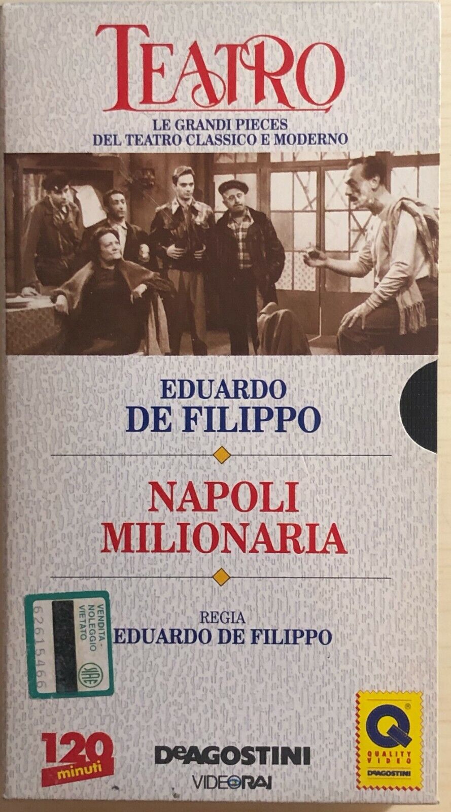 Napoli milionaria VHS di Eduardo De Filippo, 1993, Deagostini