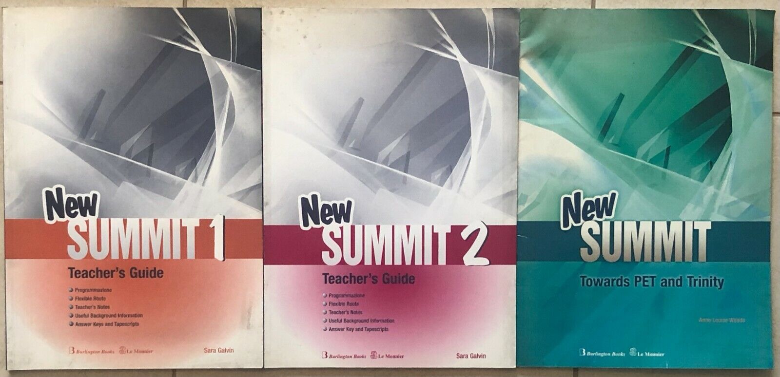 New Summit 1-2 Teacher?s Guide+Towards PET and Trinity di Sara Galvin,  2006,  L