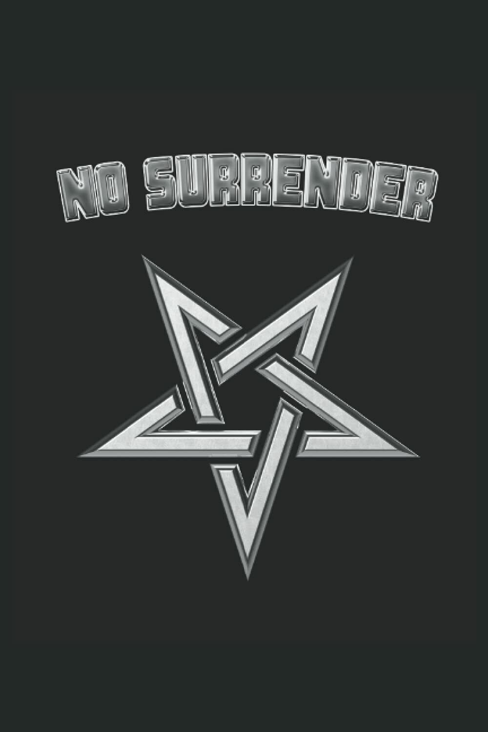 No Surrender: Pentagramma Satana occulto Gothic Black Metal Regts Notebook Foder