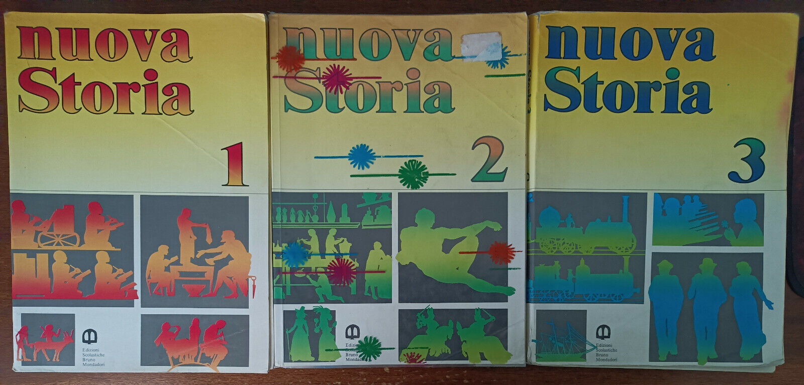 Nuova Storia vol. 1-2-3 - AA.VV. - Edizioni scolastiche Bruno Mondadori, 1987- A