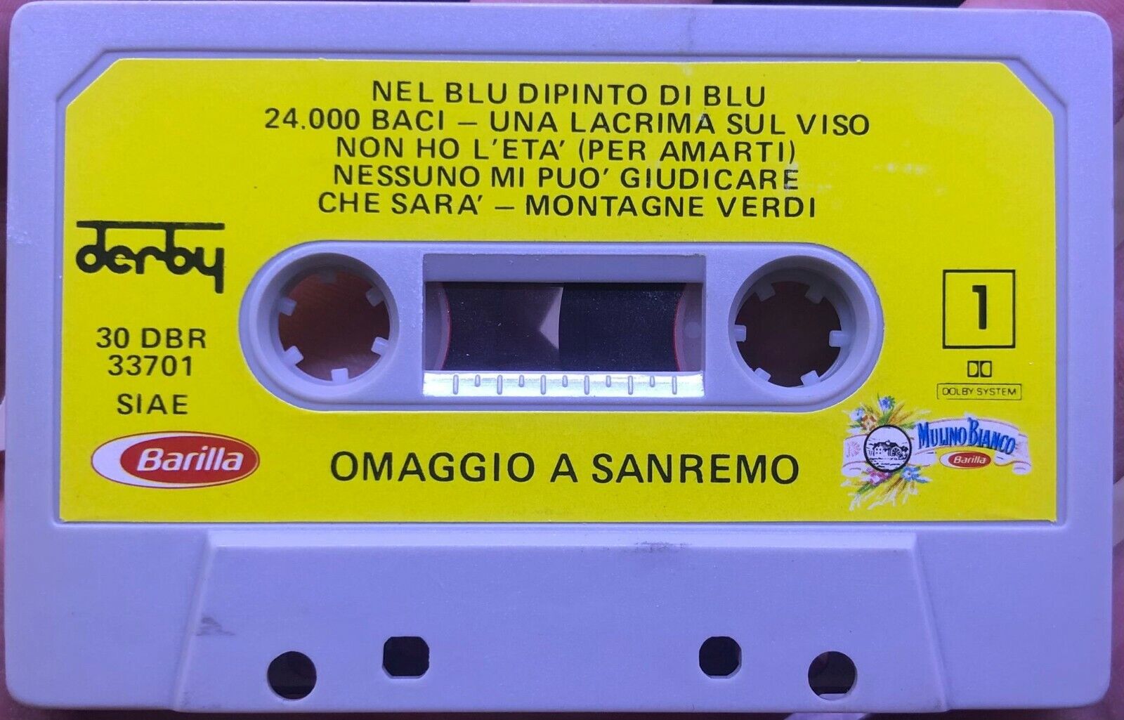 Omaggio a Sanremo di Barilla-Mulino Bianco MUSICASSETTA SENZA CUSTODIA