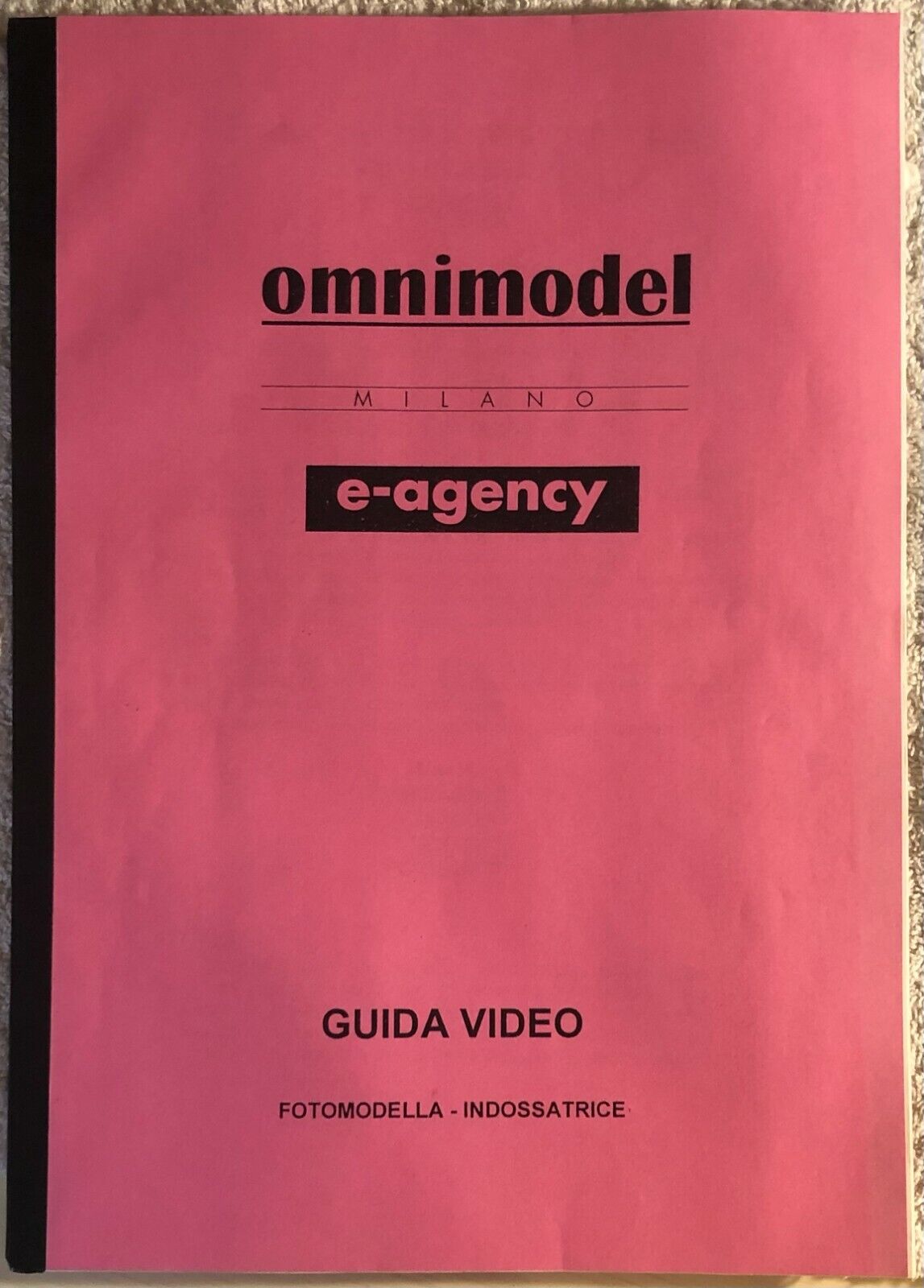 Omnimodel Milano Guida video fotomodella-indossatrice+5 VHS di Aa.vv.,  2000,  O