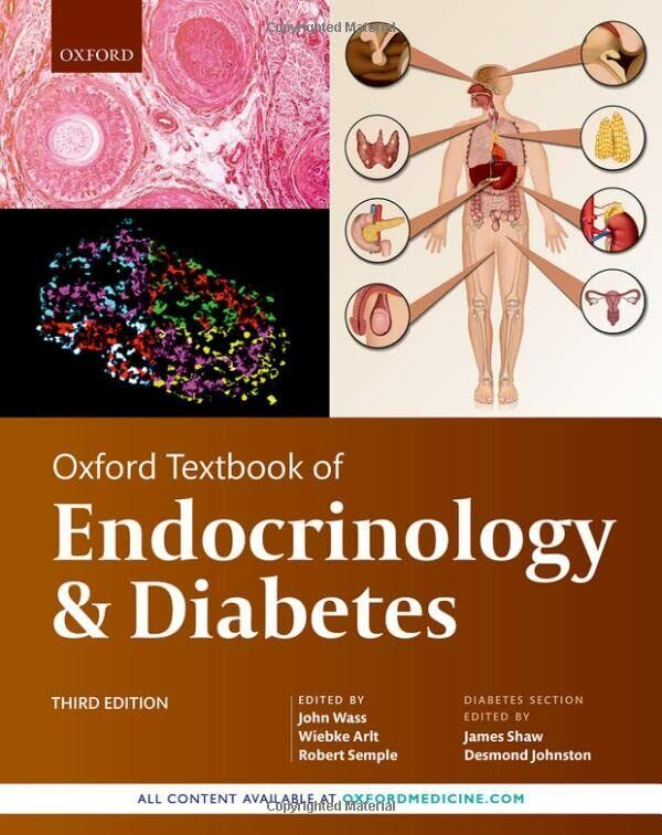 Oxford Textbook Of Endocrinology And Diabetes - Oxford Editor, 2022