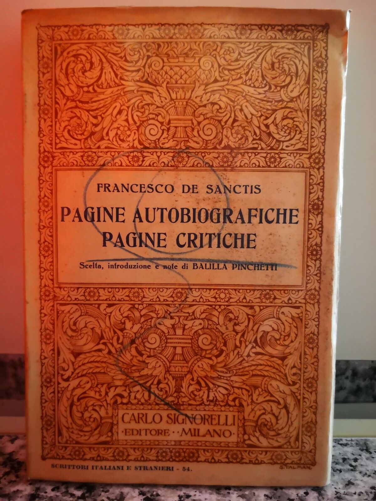 Pagine Autobiografiche Pagine critiche  di Francesco De Sanctis,  1935,-F