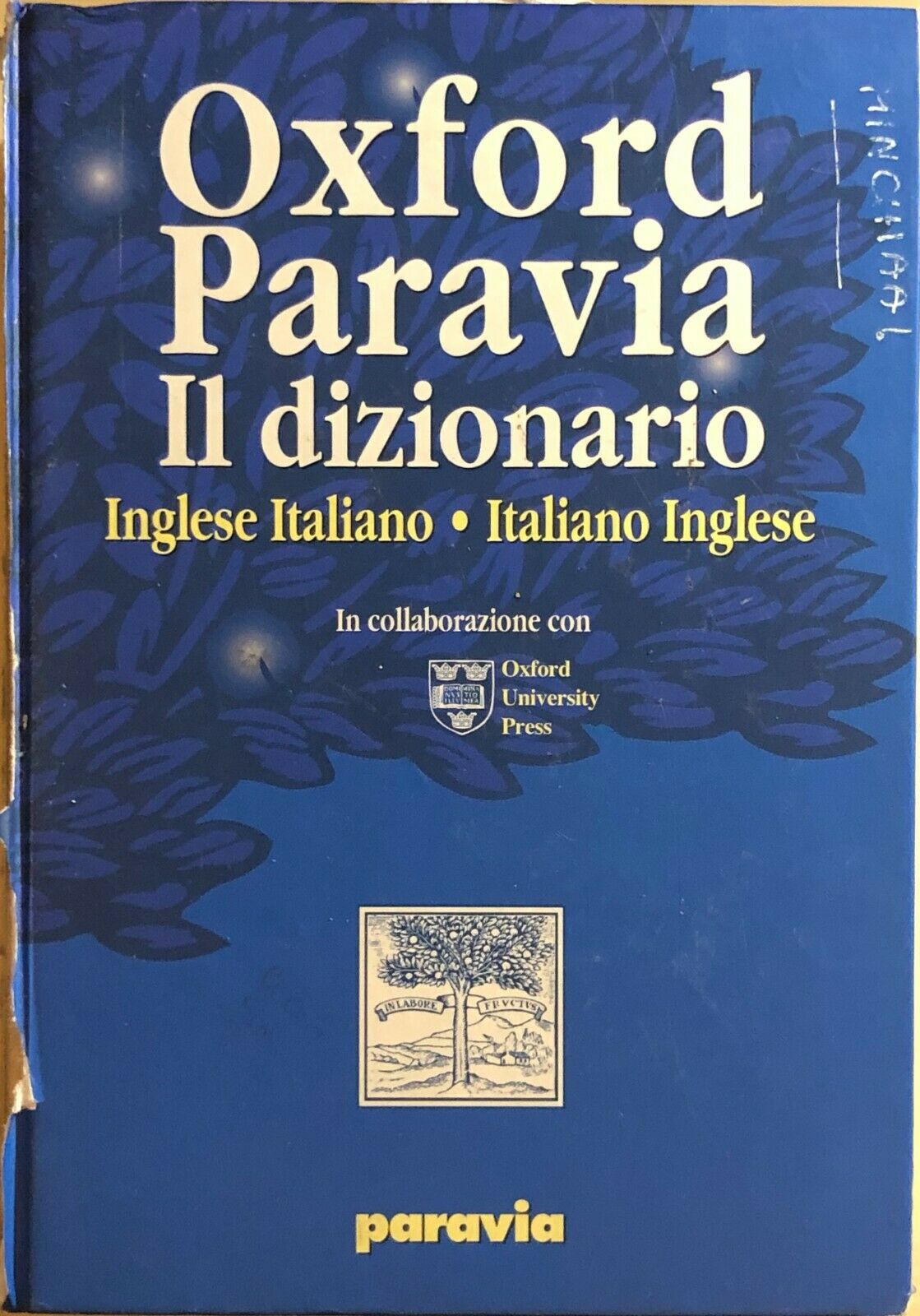 Paravia Il dizionario Inglese-italiano italiano-inglese, 2001, Oxford University