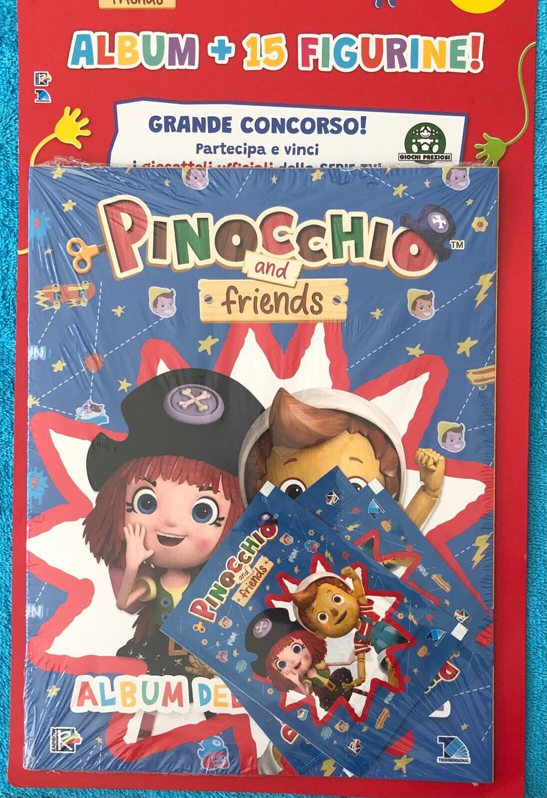 Pinocchio & Friends Album+15 figurine di Tridimensional S.r.l.,  2022,  Rainbow