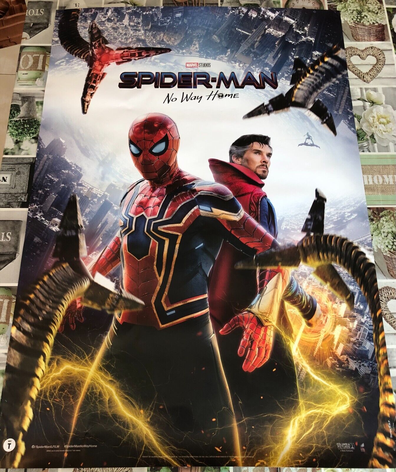 Poster locandina Spider-Man No Way Home 100x70 cm ORIGINALE da cinema 2021 di Jo
